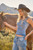 Buckle Denim Top