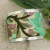 Embroidered Cuff Green Flower