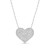 Pave Heart 3D Necklace