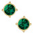 Emerald Crystal Studs
