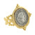 Silver Coin Gold Ring