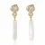 Iris Pearl Drop Earrings