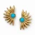 Turquoise Sunburst Earrings