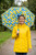 Wine Bottle Umbrella - Capri Citrus