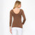 Seamless LS Vneck Top