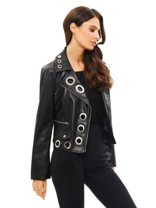 ジャケット MOORER Woman Jacket Black MODGI300005 U0001 Women's Luxury Jackets - Leather, Denim, Wool | MooRER®
