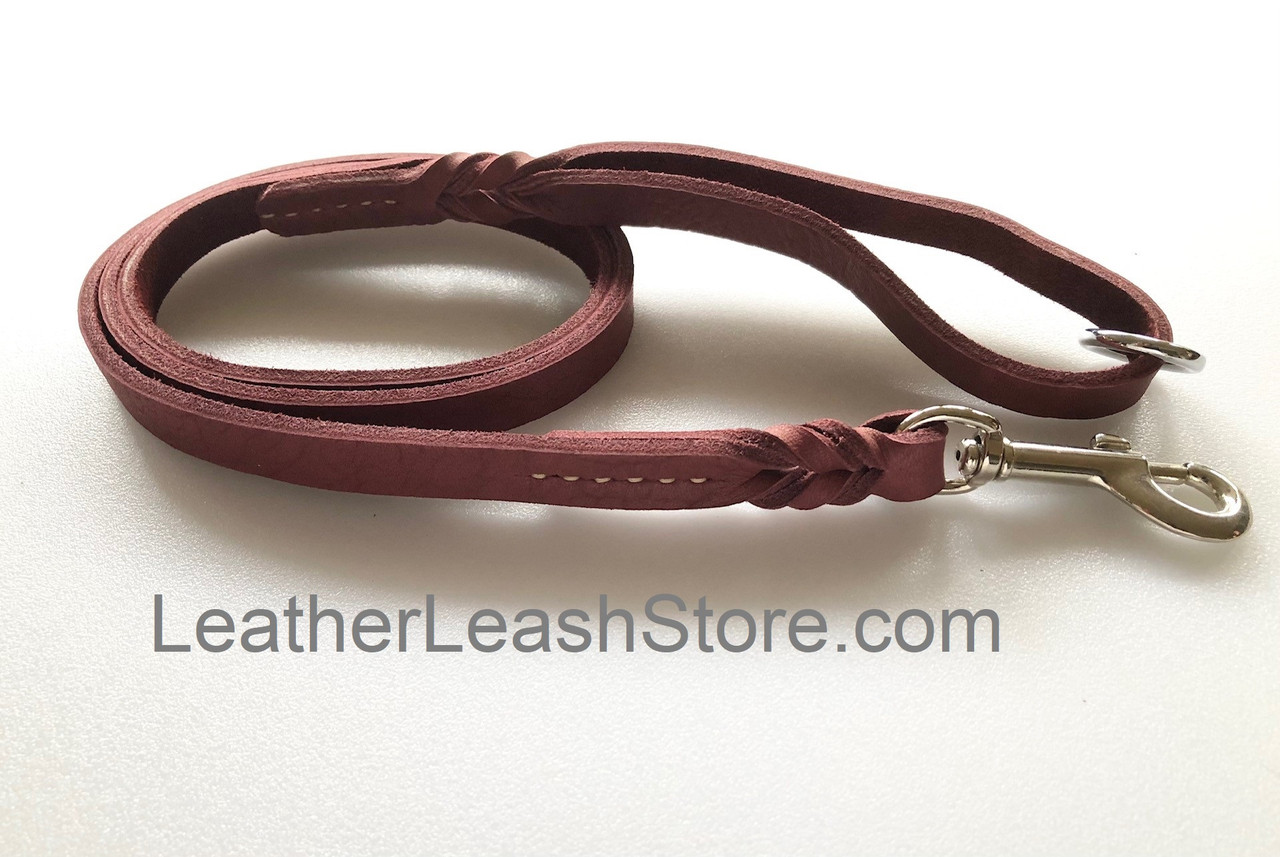 8 ft hot sale leather dog leash