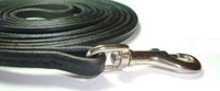 Premium Leather Show Leash - Black Premium Leather Show Leash - Black
