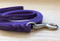 Soft Purple Leather Dog Leash