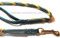 Chevron Braided Bullhide Leash
1/2" Teal and Golden