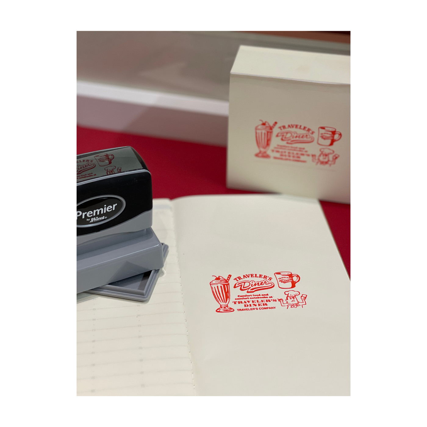 Stamped impression of TRAVELER'S Diner stamp