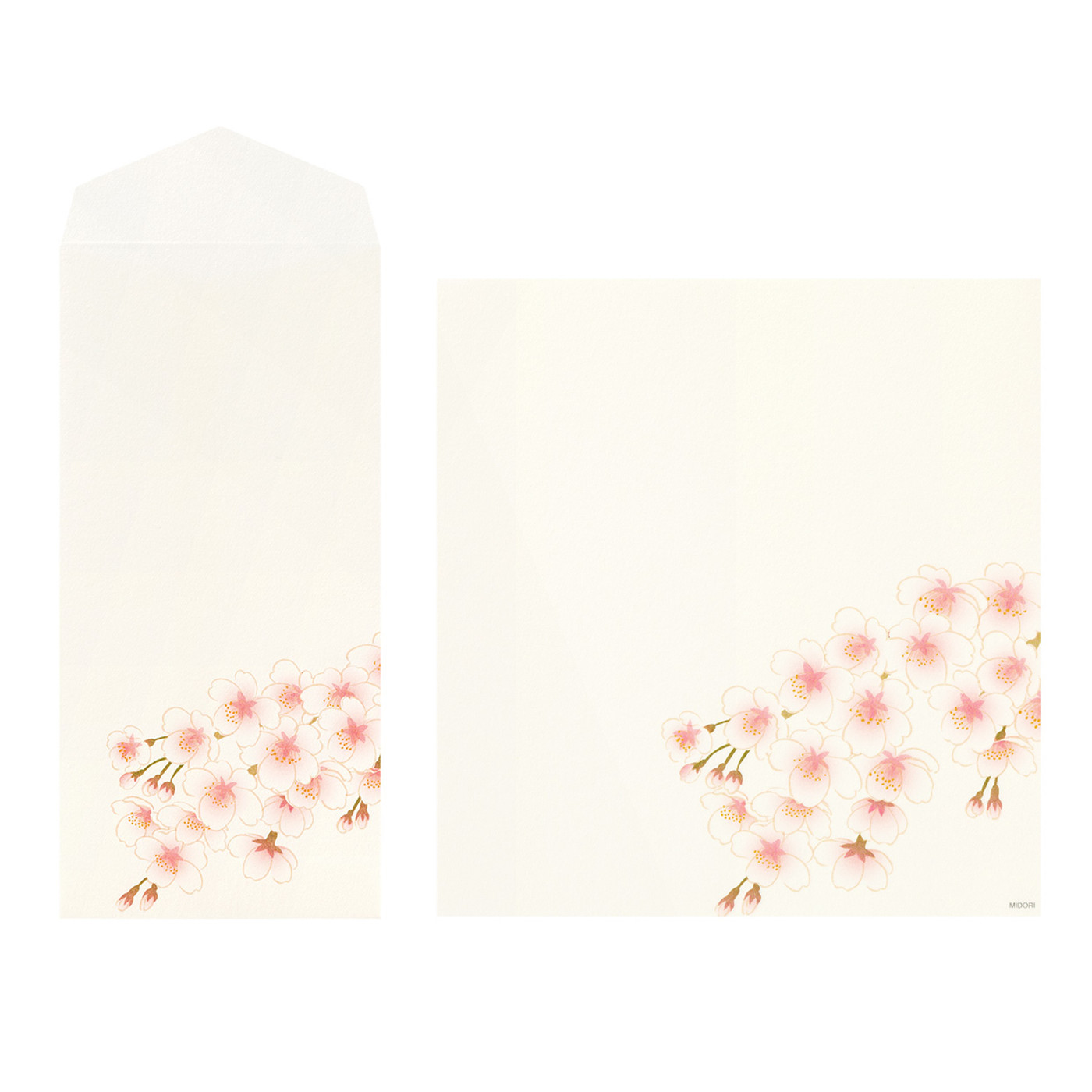 Midori Kami letter writing set - assorted cherry blossoms