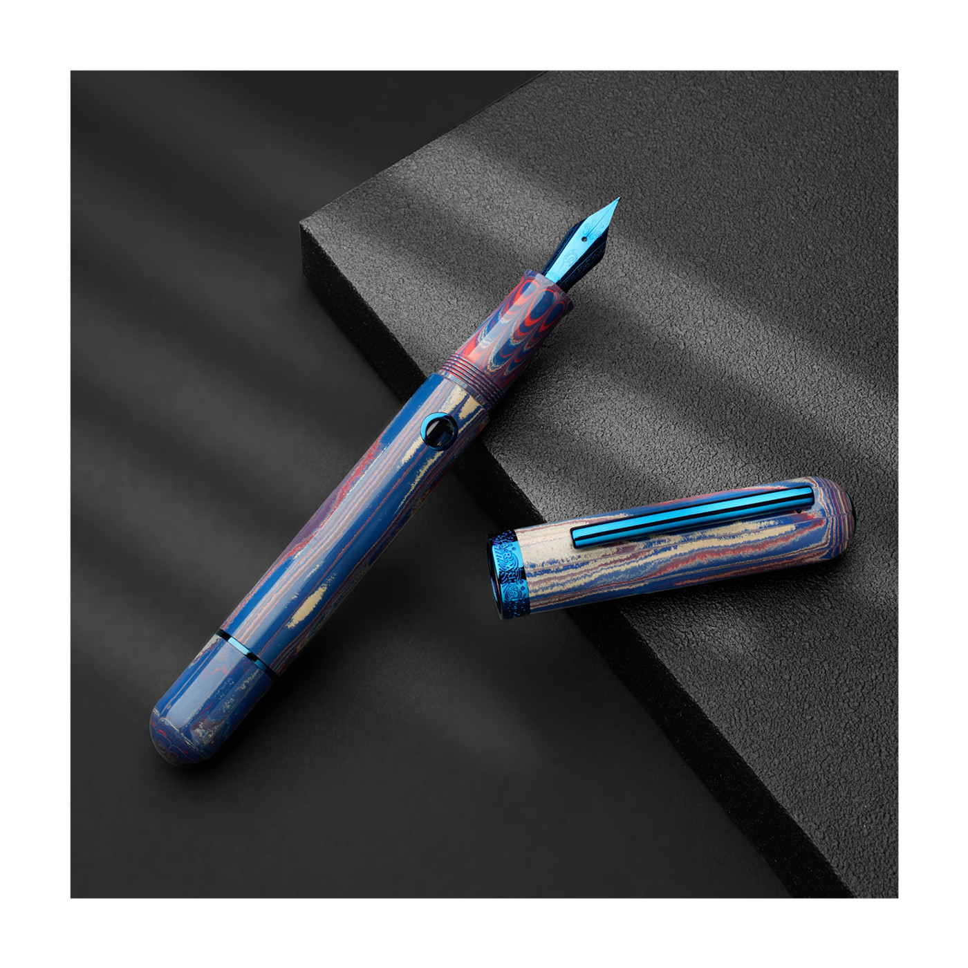 Nahvalur Nautilus fountain pen - The Blue Ringed (limited edition)