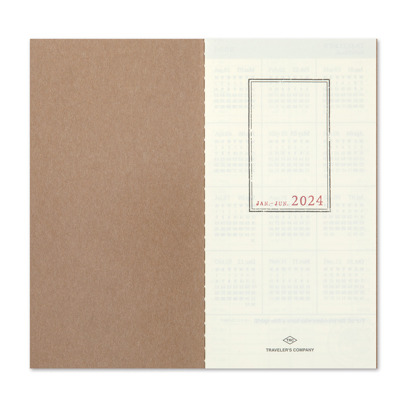 TRAVELER'S notebook 2024 weekly diary plus memo