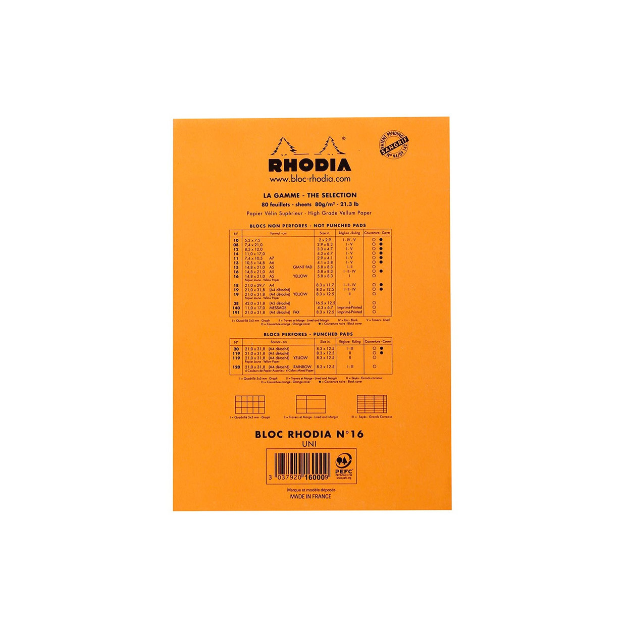 Rhodia Bloc No.16 (A5)  BLANK