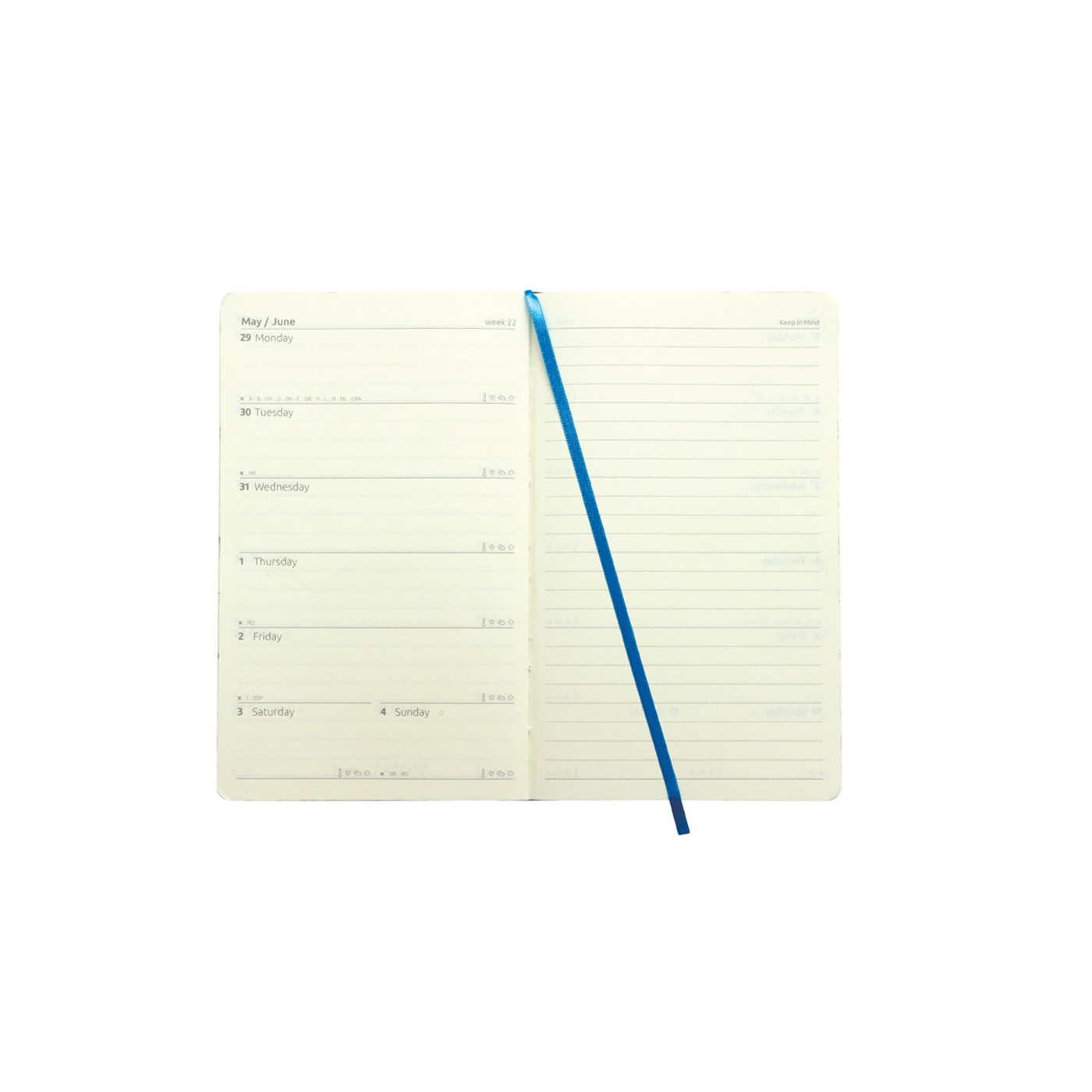 Castelli Eden Collection diary 2024 - A6 week plus notes