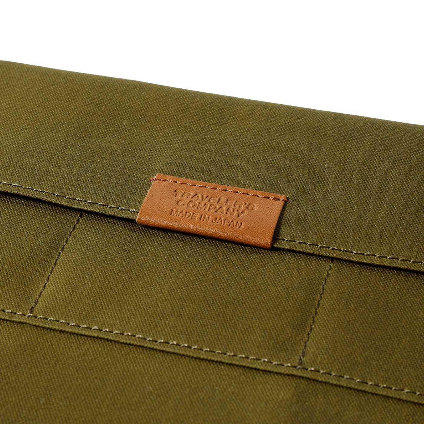 TRAVELER'S FACTORY - Cotton Zipper Case - olive