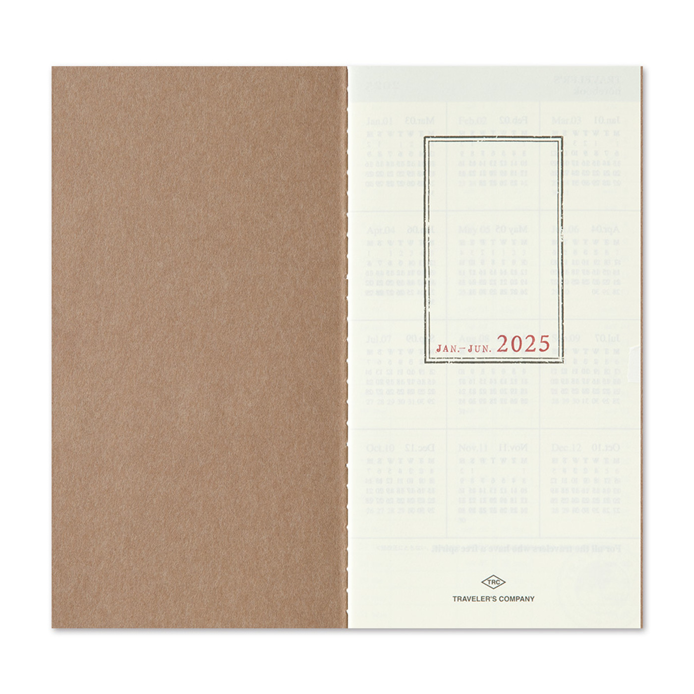 TRAVELER'S notebook 2025 weekly diary plus memo