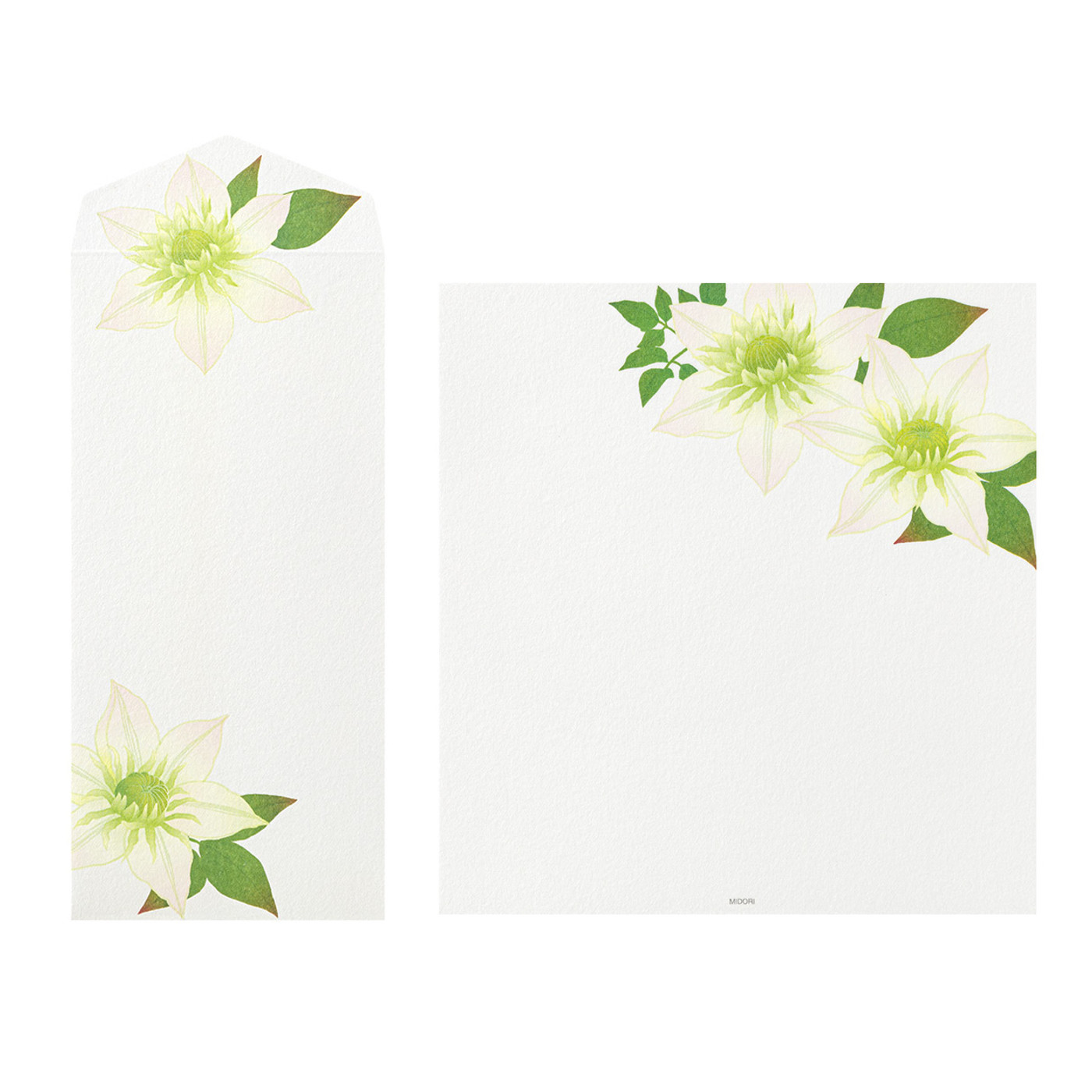 Midori Kami letter writing set - (s4) summer flowers