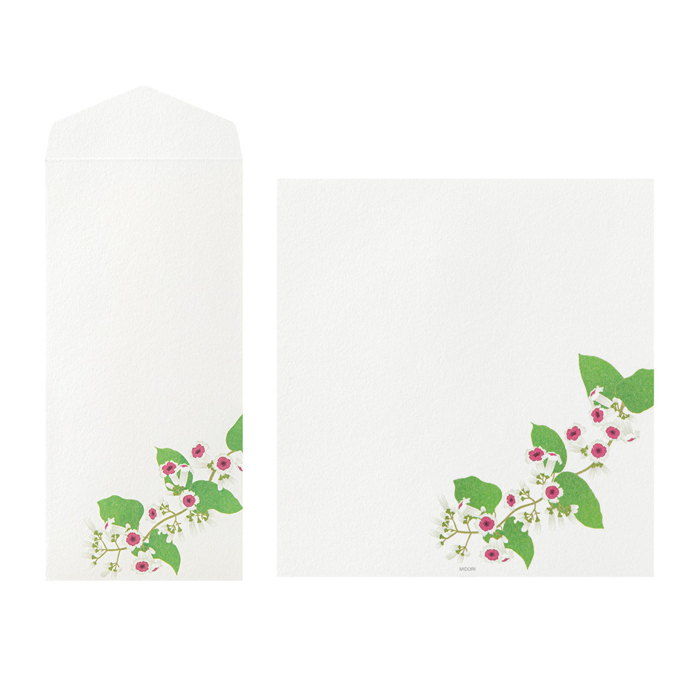 Midori Kami letter writing set - (s4) summer flowers