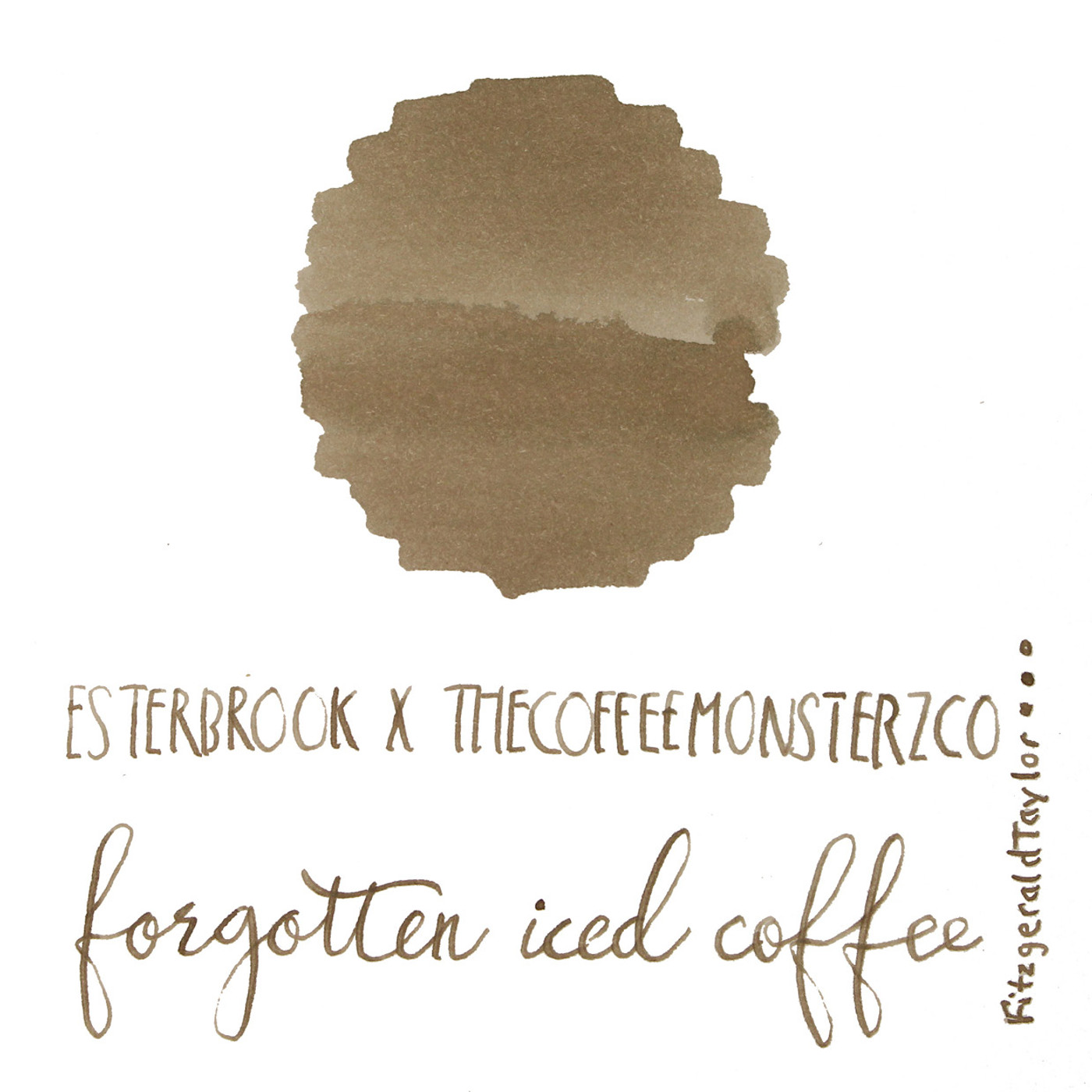 Esterbrook x TheCoffeeMonsterzCo fountain pen ink - forgotten iced coffee