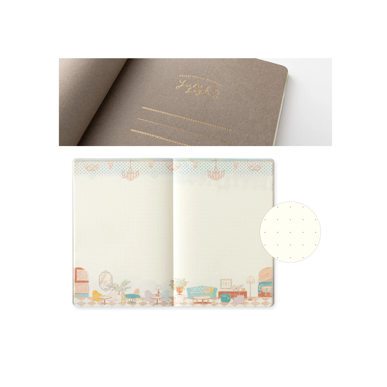 Midori Yuru Log Notebook B6 - travel and hotel