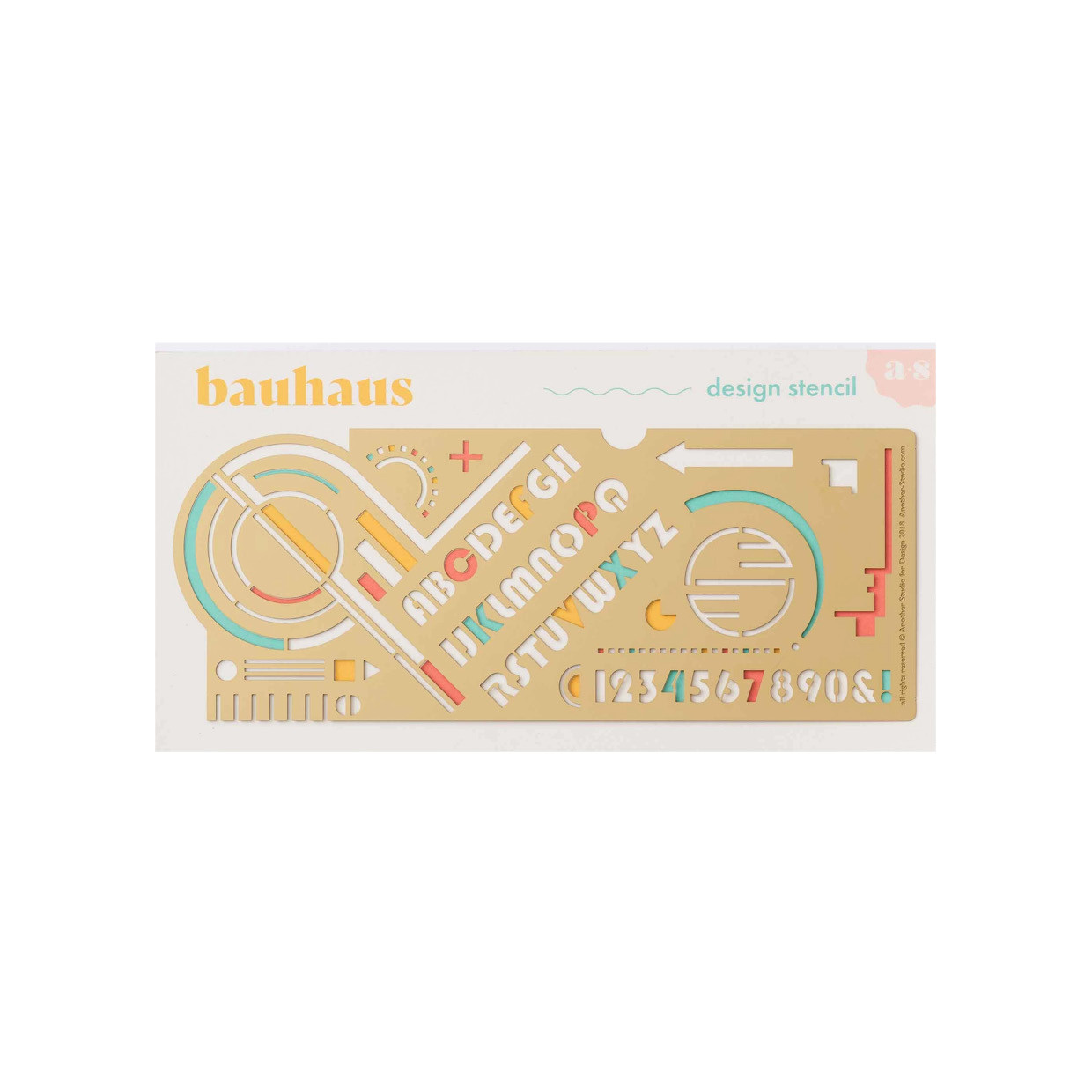 Brass stencil - Bauhaus design