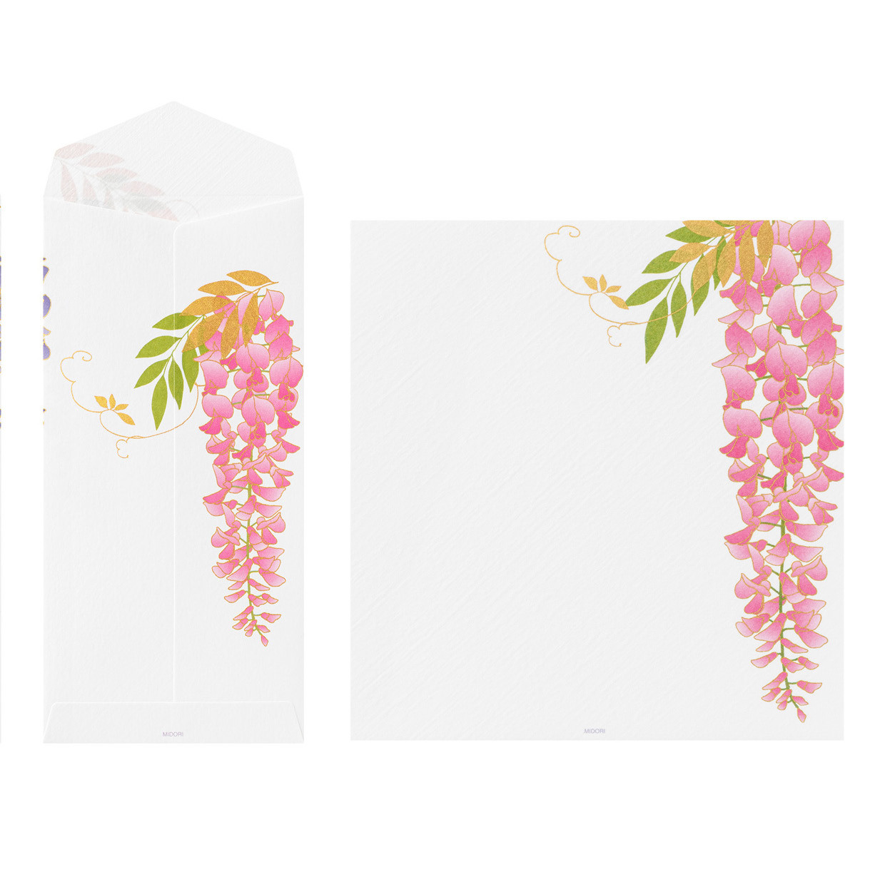 Midori Kami letter writing set - Wisteria