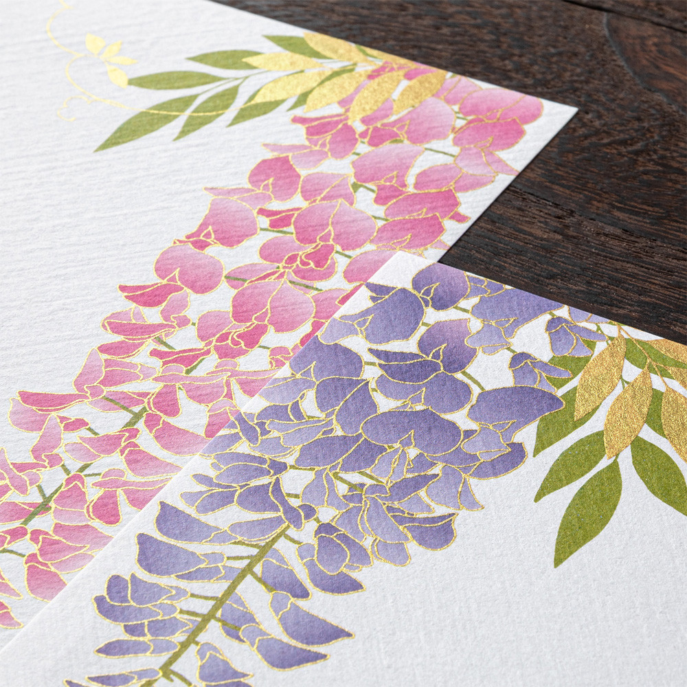 Midori Kami letter writing set - Wisteria