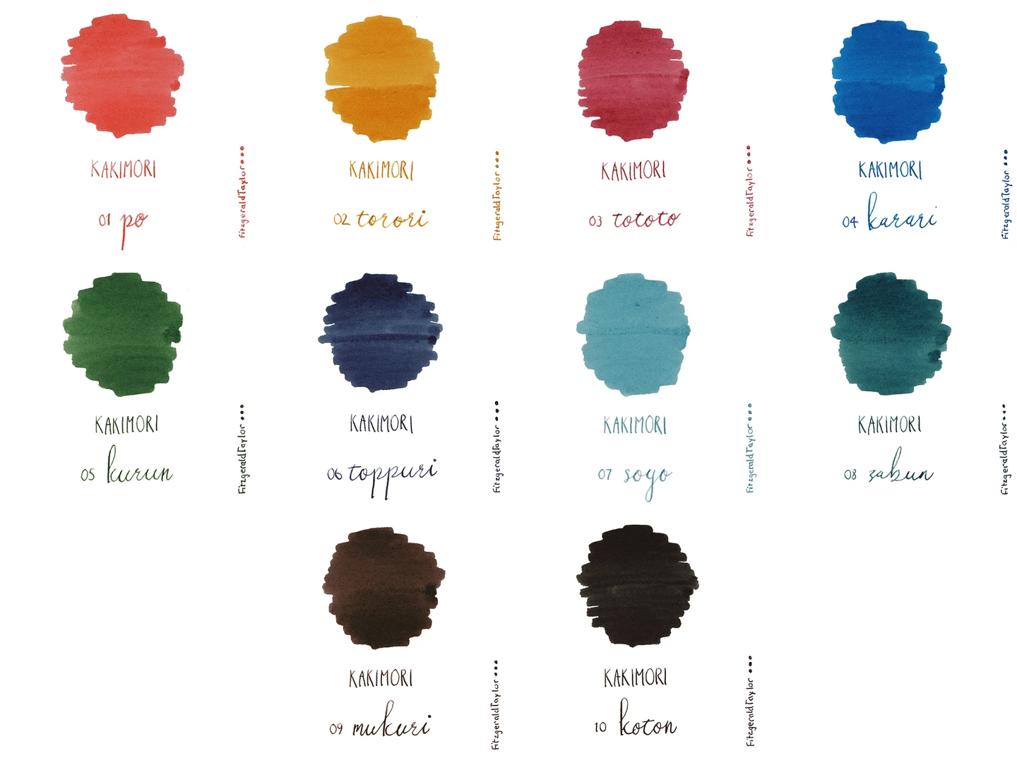 Kakimori pigmented ink