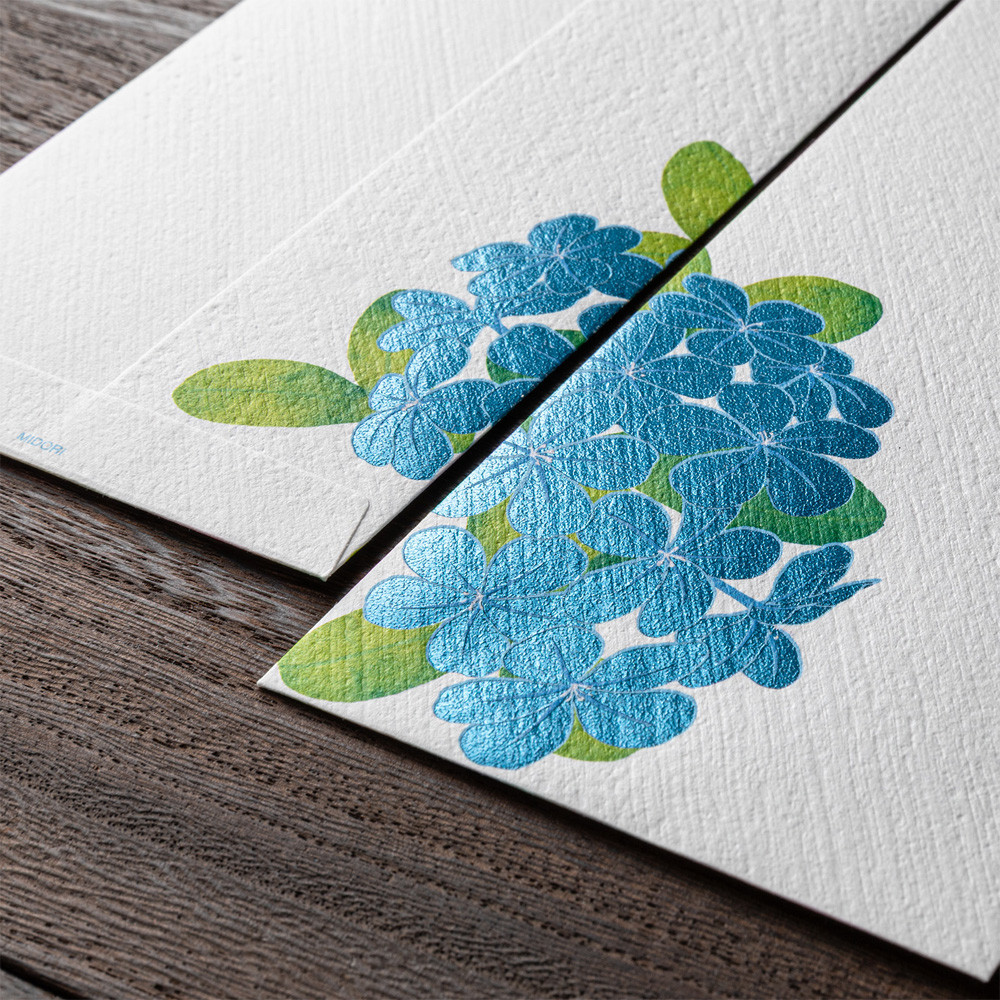 Midori Kami letter writing set - plumbago