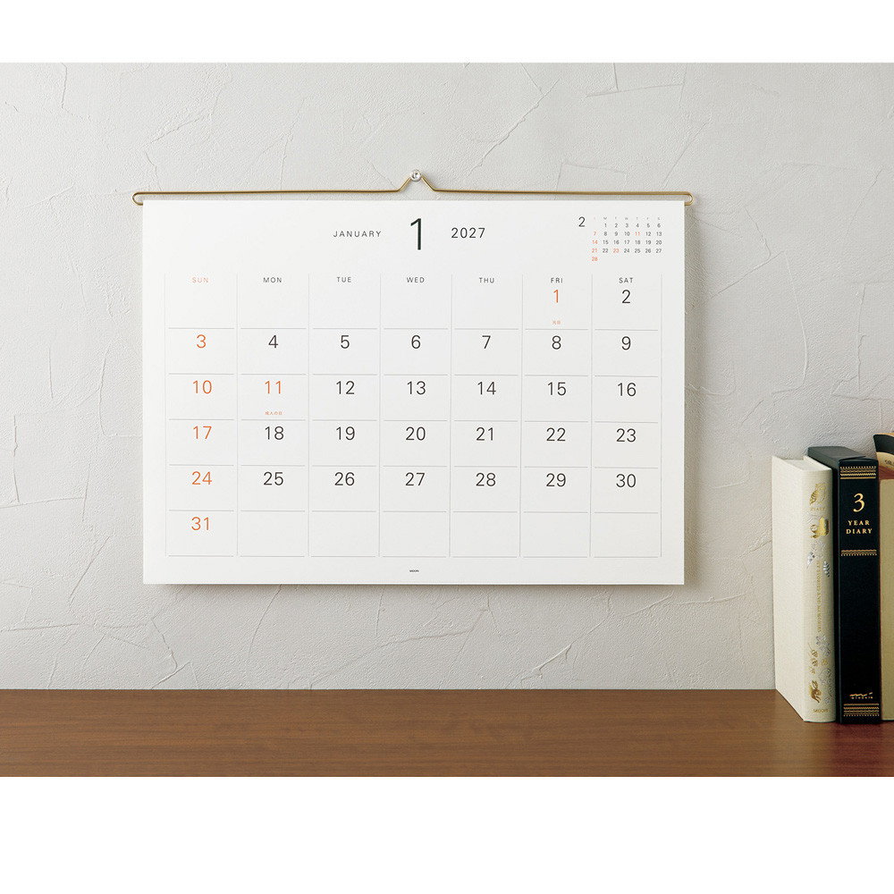 Midori hanger calendar 2027 - refill