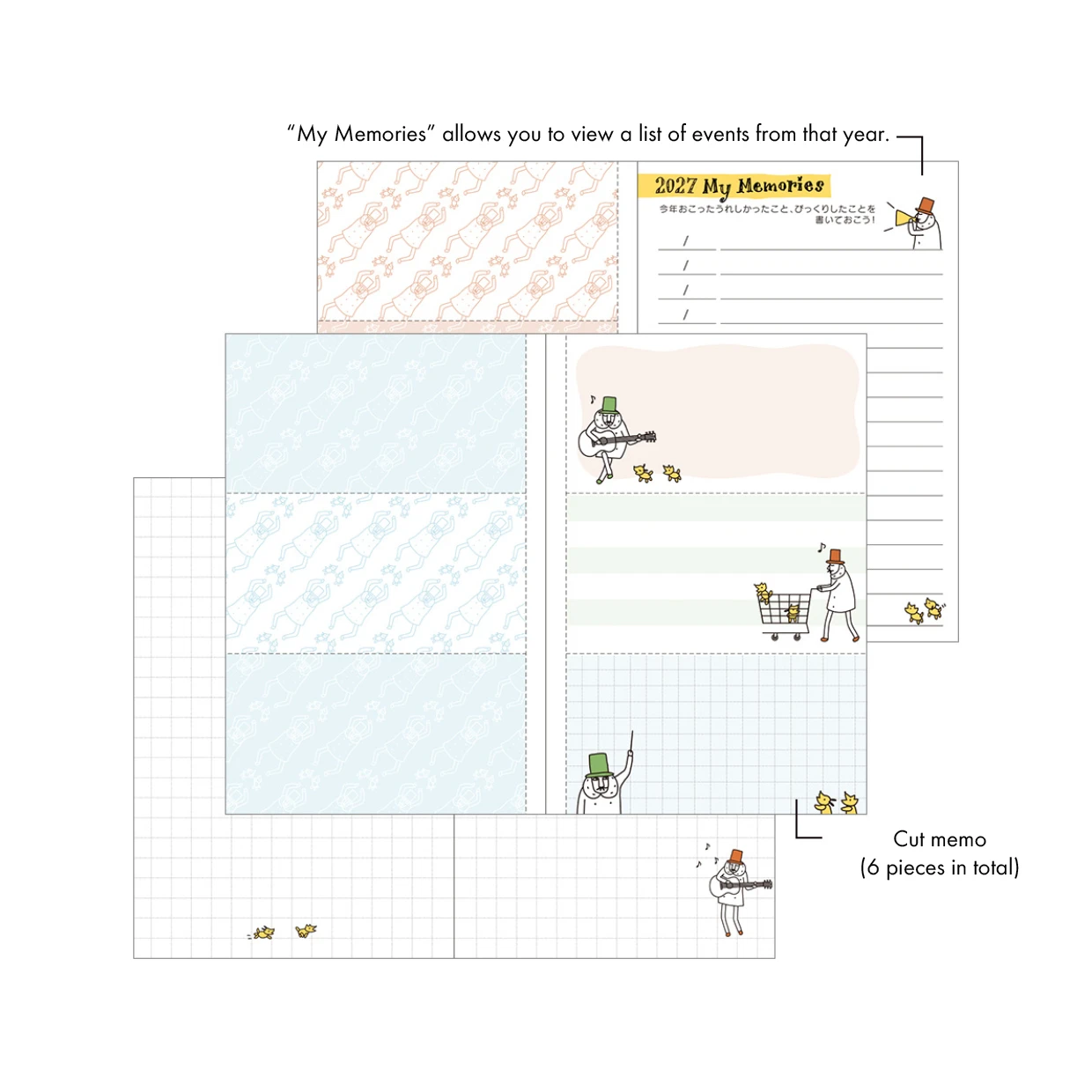 Midori Ojisan pocket diary 2027 - mini