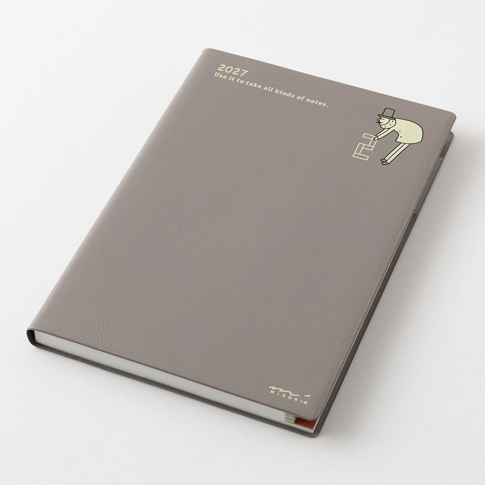 Midori Ojisan pocket diary 2027 - B6 weekly block