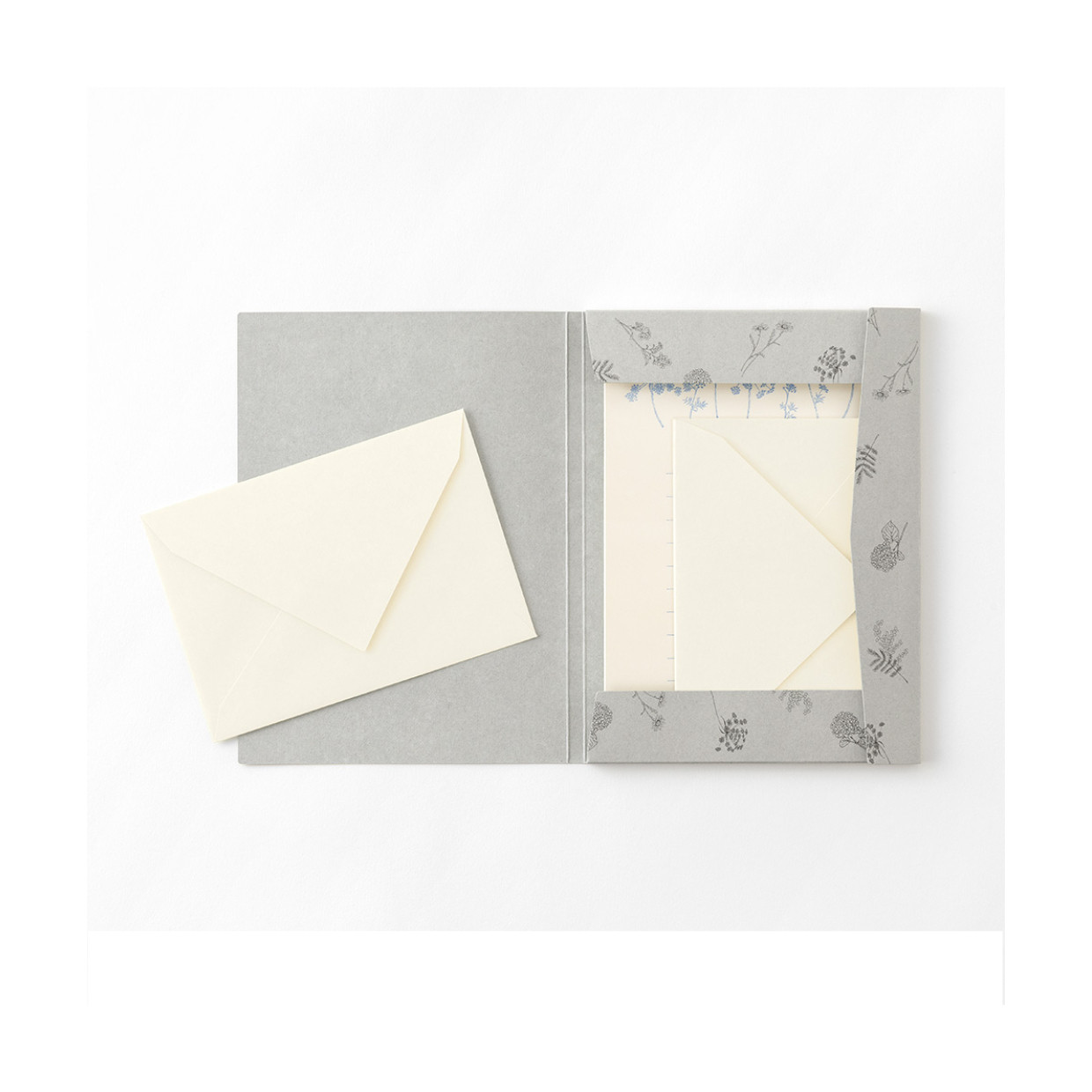 Midori letter writing set - HANAIRO WASHI - white laceflowers