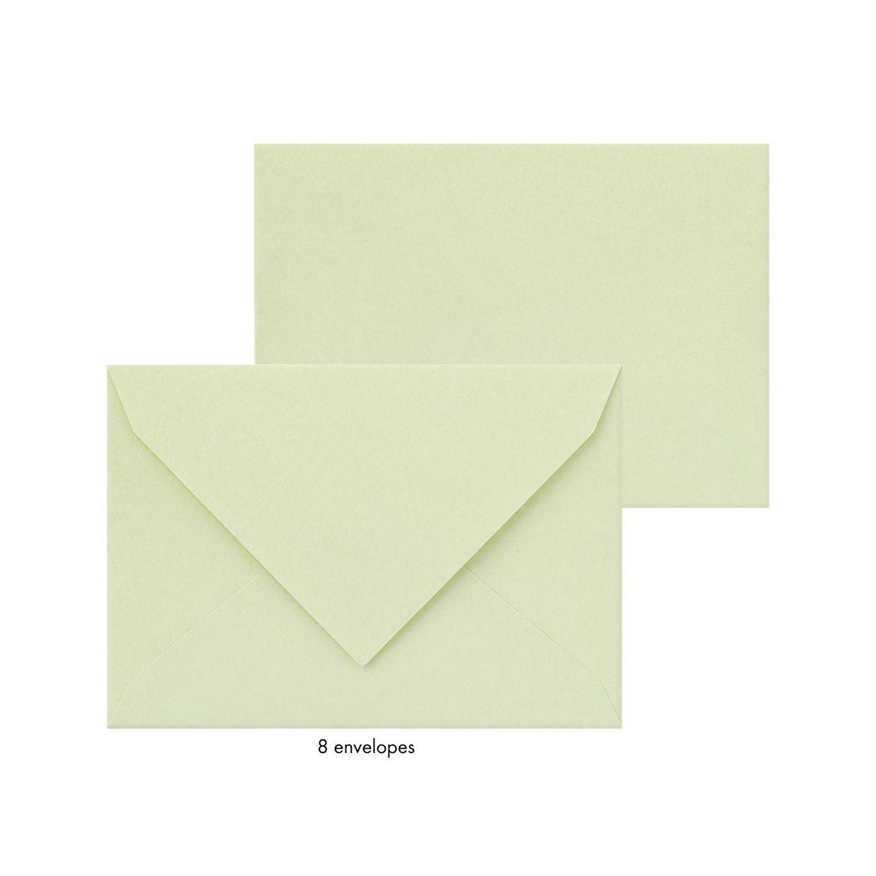 Midori letter writing set - HANAIRO WASHI - green Annabelle hydrangea