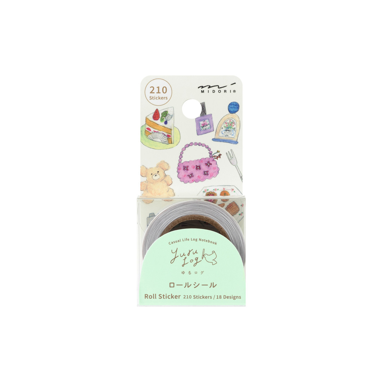 Midori Yuru Log roll stickers - motif design
