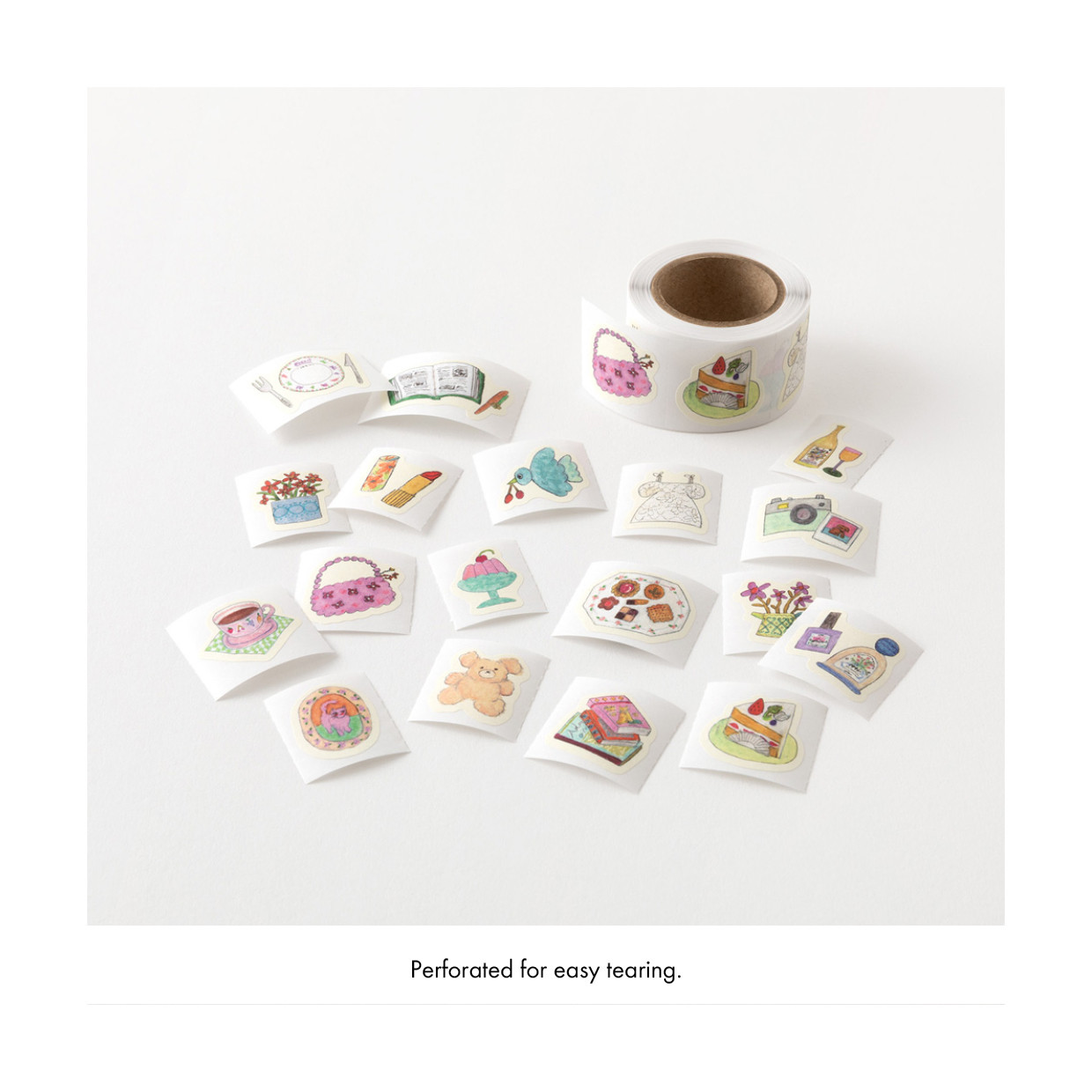 Midori Yuru Log roll stickers - motif design