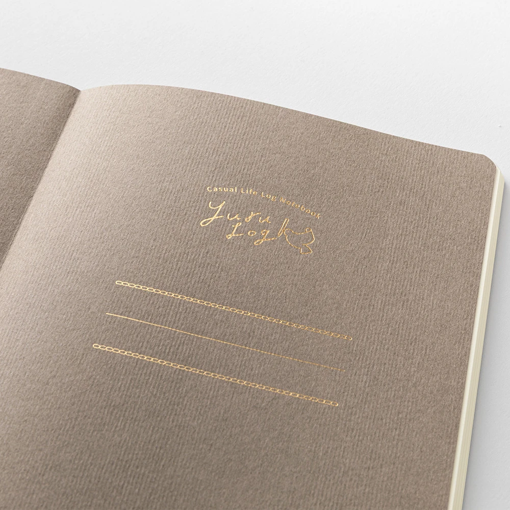Midori Yuru Log Notebook B6 - coffee shop design