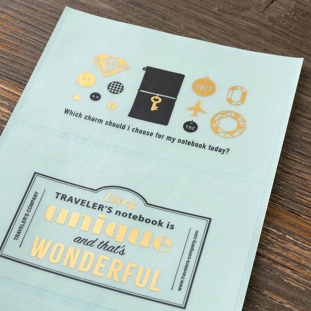 TRAVELER'S notebook Custom Sticker Set for 2027 diary