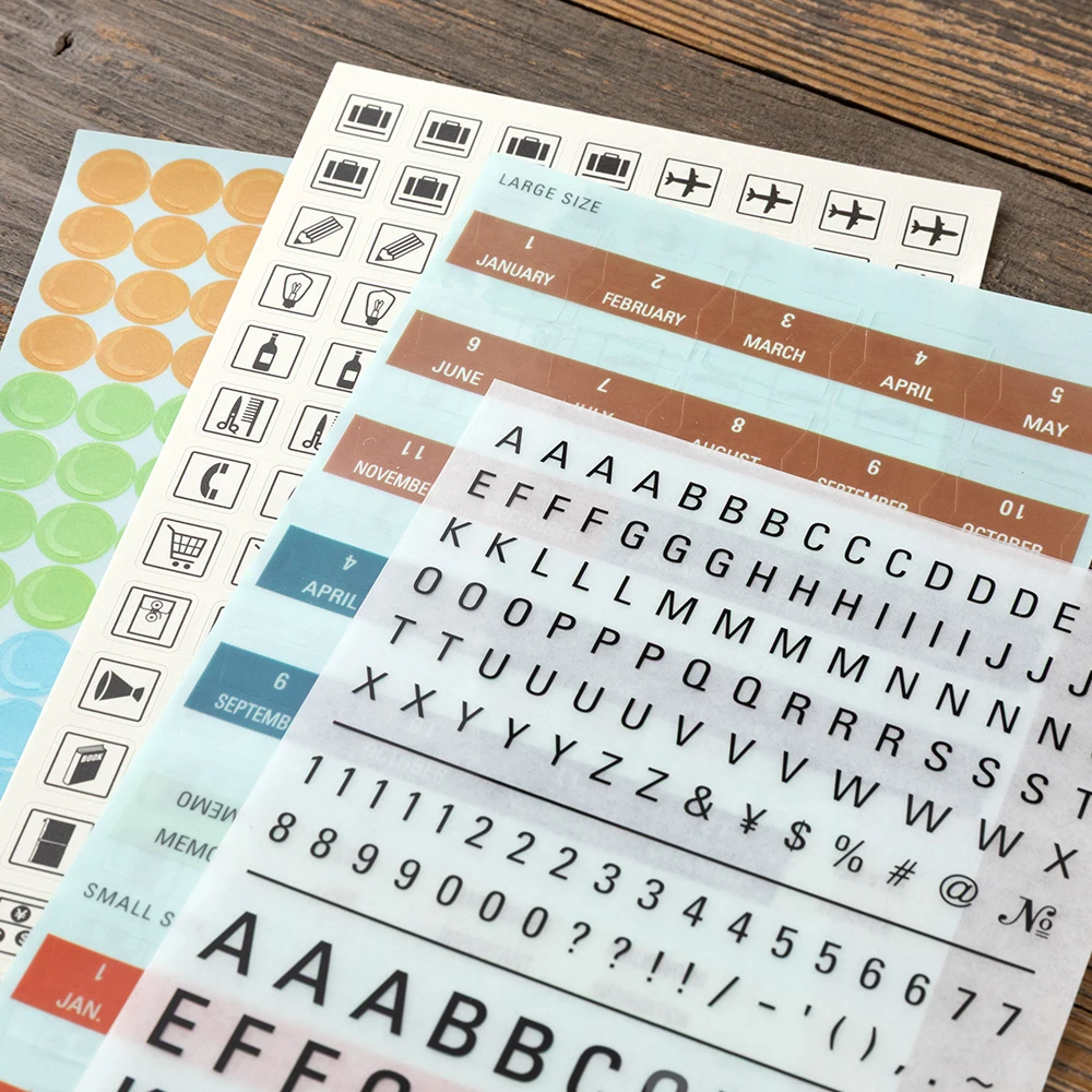 TRAVELER'S notebook Custom Sticker Set for 2027 diary