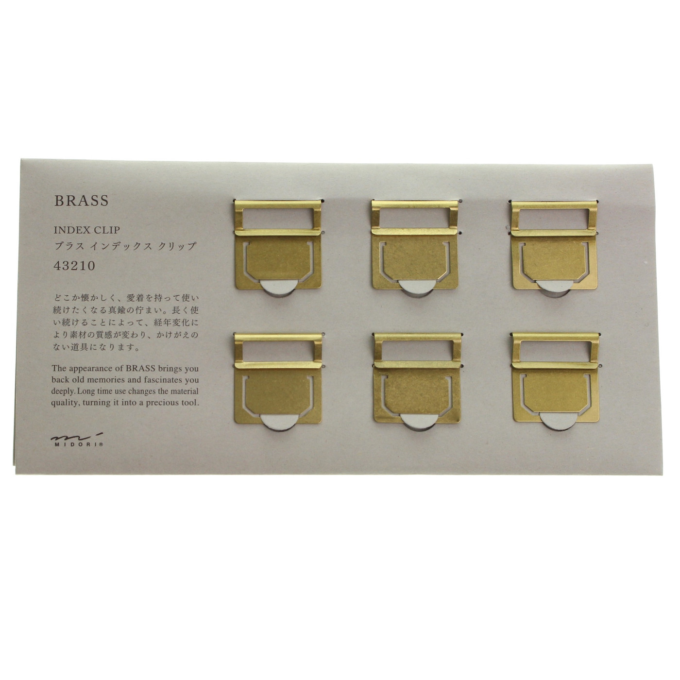 TRAVELER'S COMPANY Brass Index Clips