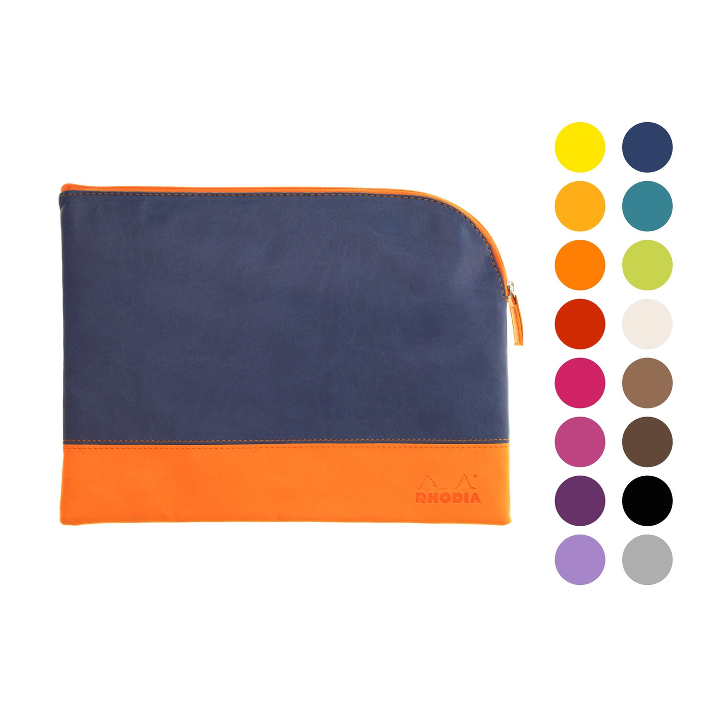 Rhodiarama zipped pouch - large