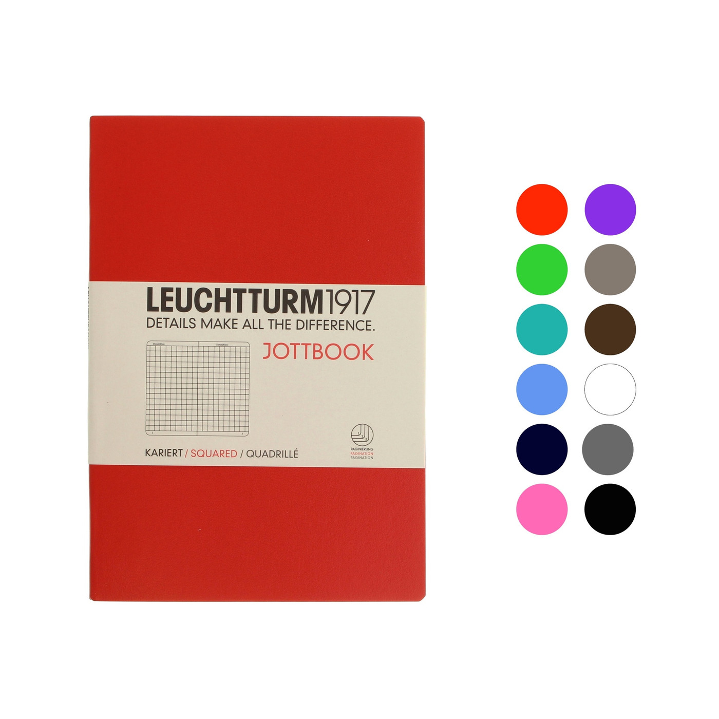 Leuchtturm1917 Jottbook - A5 Jott SQUARED