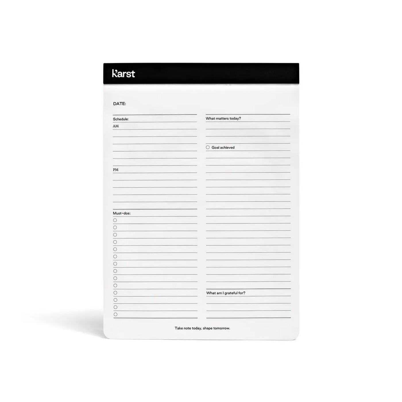 Karst stone paper daily action pad- A5
