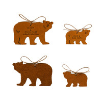 TRAVELER'S FACTORY Leather Tag - bear - Limited Edition