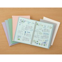 Midori colour spiral ring notebook - A5 - DOTTED