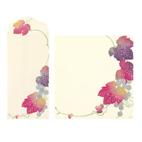 Midori Kami letter writing set - grape