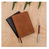 Leather notebook cover - for Apica A6