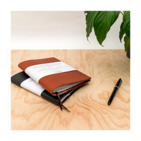 Leather notebook cover - for Apica A5